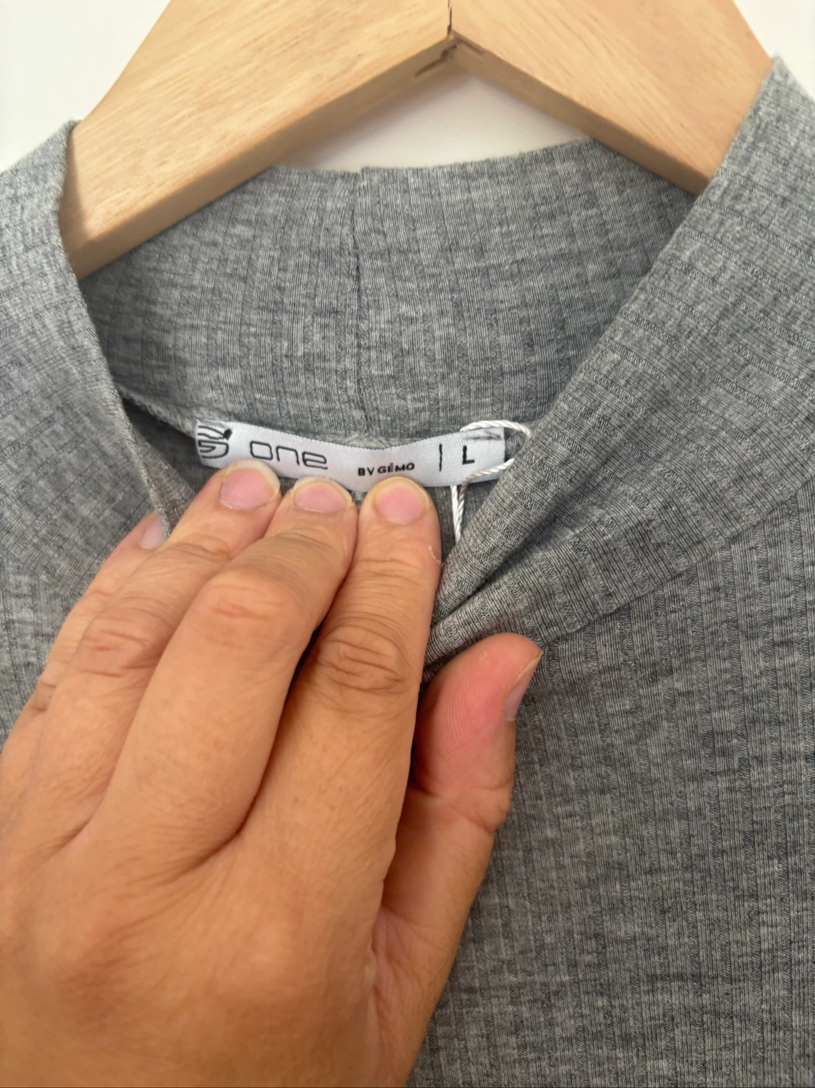 182/ Grey Flared Dress - Gemo - Size L – photo 3
